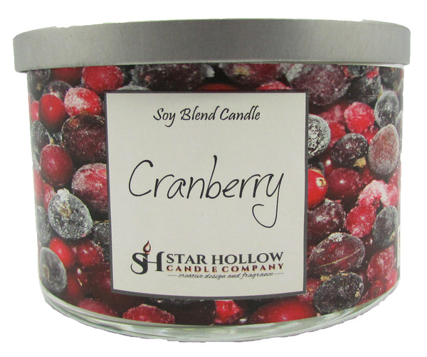 Large Silver Lid Jar Cranberry