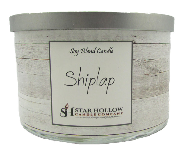 Large Silver Lid Jar Shiplap