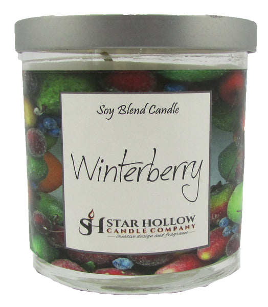 Small Silver Lid Jar Winterberry