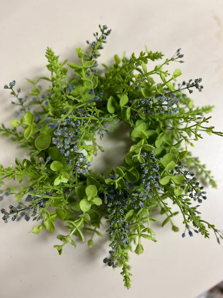 Eucalyptus & Berries Candle Ring/wreath