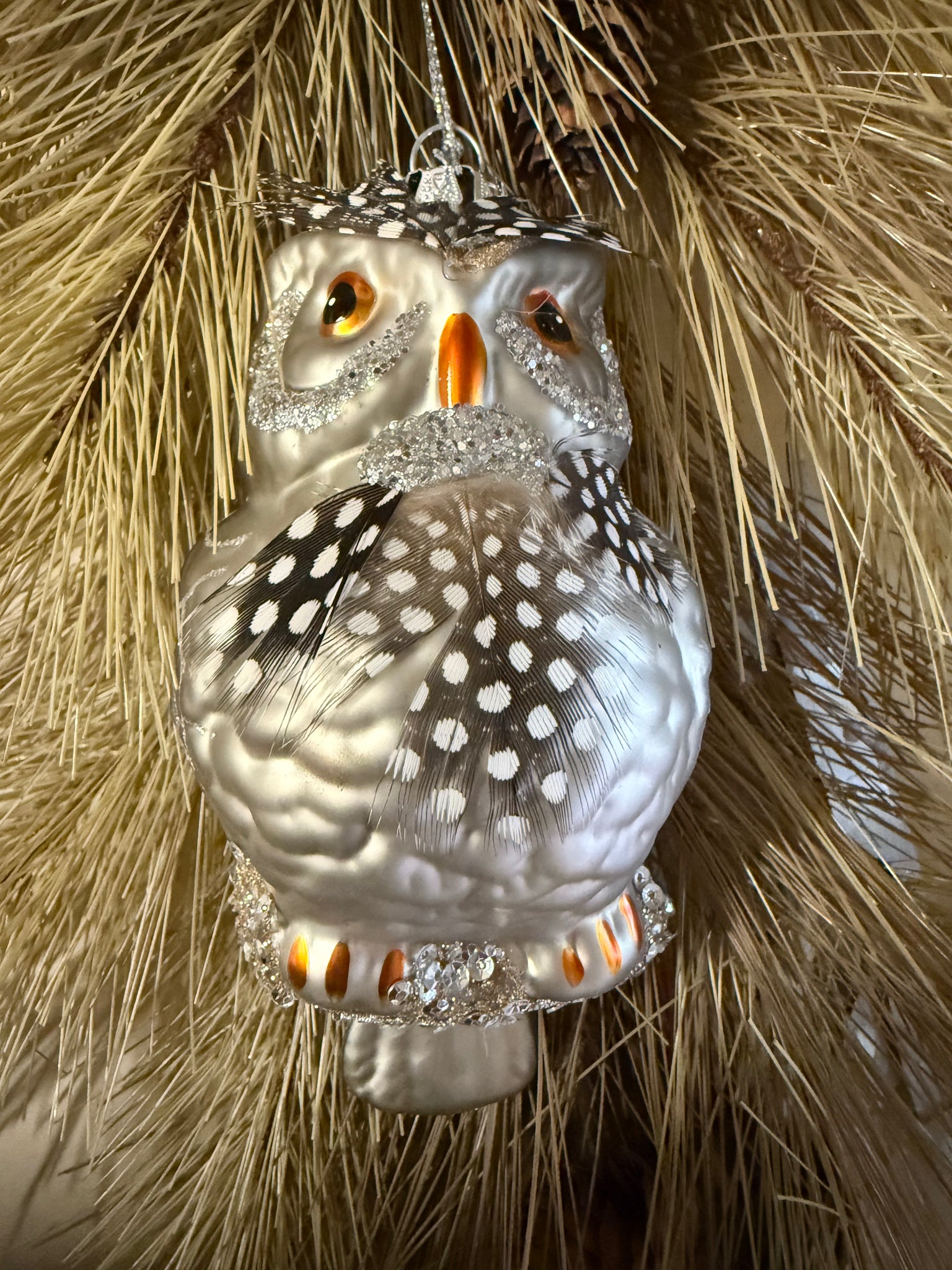 Owl Glass Ornament