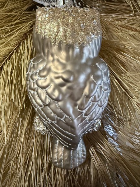 Owl Glass Ornament