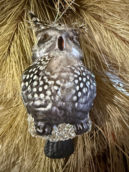 Owl Glass Ornament
