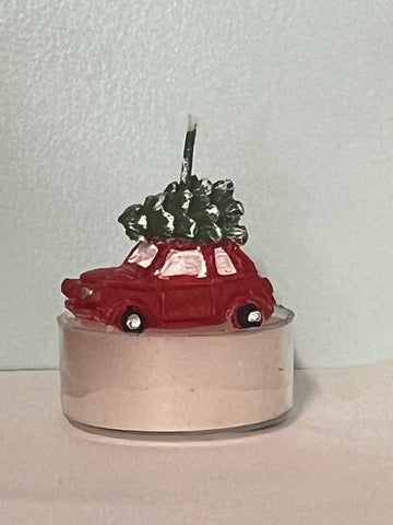 Red Truck with Tree T-Light Candles