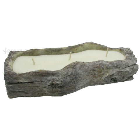 7 Log 3 Wick Candle Almond Cookies Stone