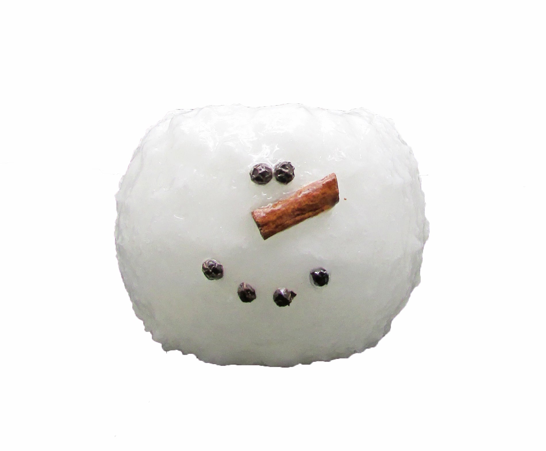 Battery Timer Round Baby Snowman White