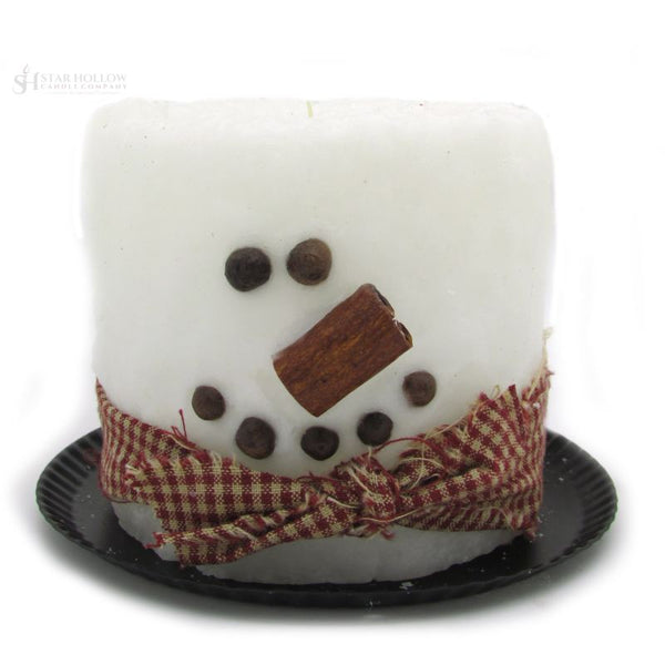 Electric Candle Snowman White