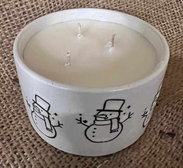 Country Crock Christmas Winter Holiday Candle