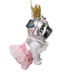 Pug Princess Ornament- COMING SOON