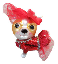 Chihuahua in a Red Costume Ornament- COMING SOON