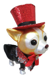 Chihuahua in a Tuxedo Costume Ornament- COMING SOON