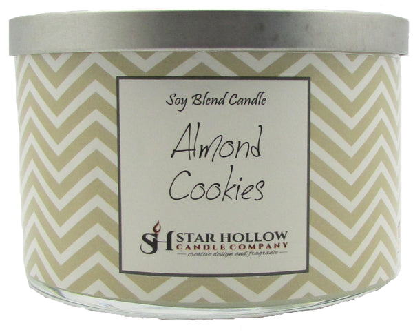 Large Silver Lid Jar Almond Cookies