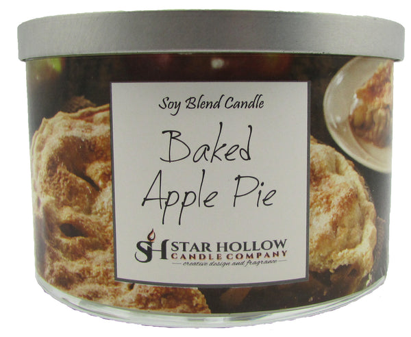 Large Silver Lid Jar Baked Apple Pie