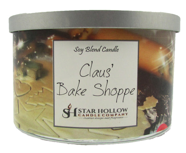 Large Silver Lid Jar Claus Bake Shoppe