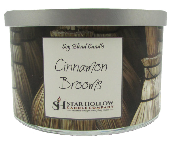 Large Silver Lid Jar Cinnamon Brooms