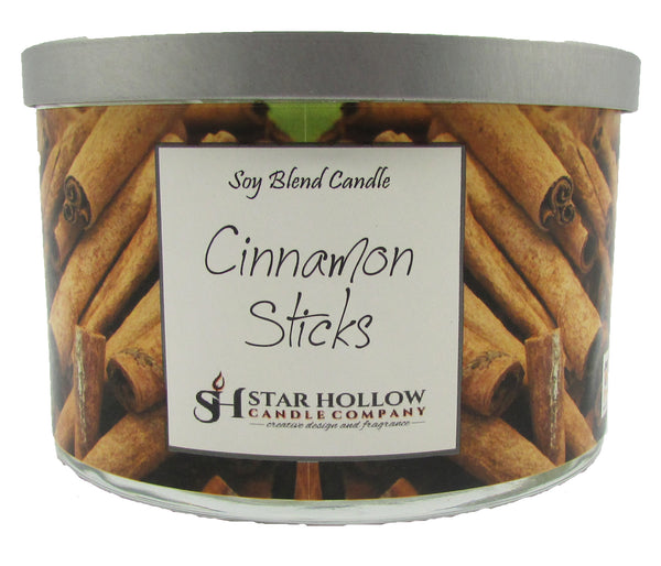 Large Silver Lid Jar Cinnamon Sticks