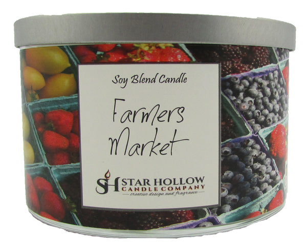 Large Silver Lid Jar Farmers Market