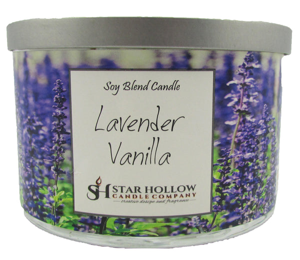 Large Silver Lid Jar Lavender Vanilla