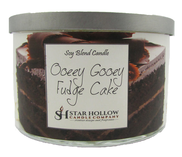 Large Silver Lid Jar Ooey Gooey Fudge Cake