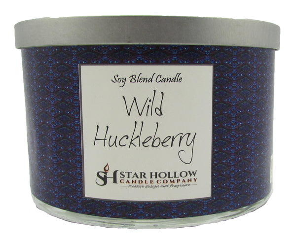 Large Silver Lid Jar Wild Huckleberry