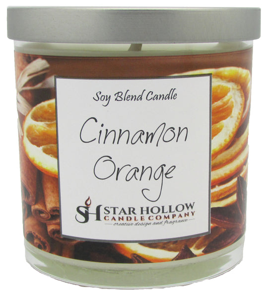 Small Silver Lid Jar Cinnamon Orange