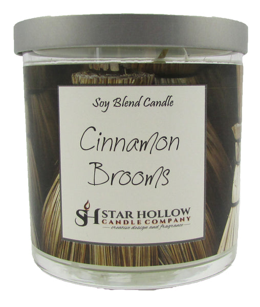 Small Silver Lid Jar Cinnamon Brooms