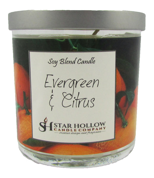 Small Silver Lid Jar Evergreen & Citrus