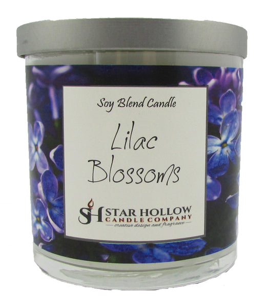 Small Silver Lid Jar Lilac Blossoms