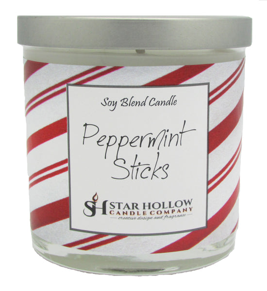 Small Silver Lid Jar Peppermint Sticks