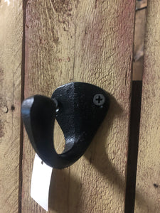 Low profile wrought iron hook