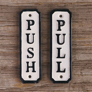 Push/Pull Sign Cast Iron